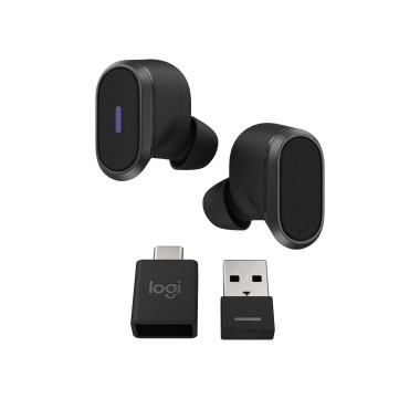 Headset Logitech Zone True Wireless Kopfher mit Mikrofon aktive Rauschunterdrkung - 985-001082
