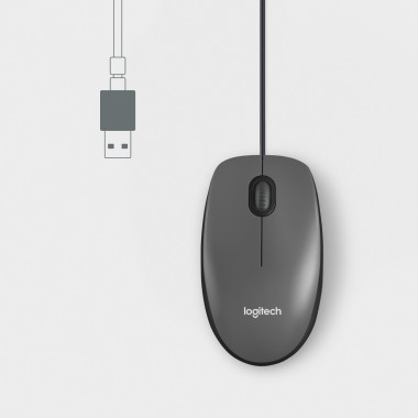 Mouse Logitech M100 (910-006652) rechts- und linkshdig