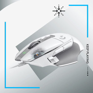 Mouse Logitech G G502 X - rechts - Wei (910-006146)