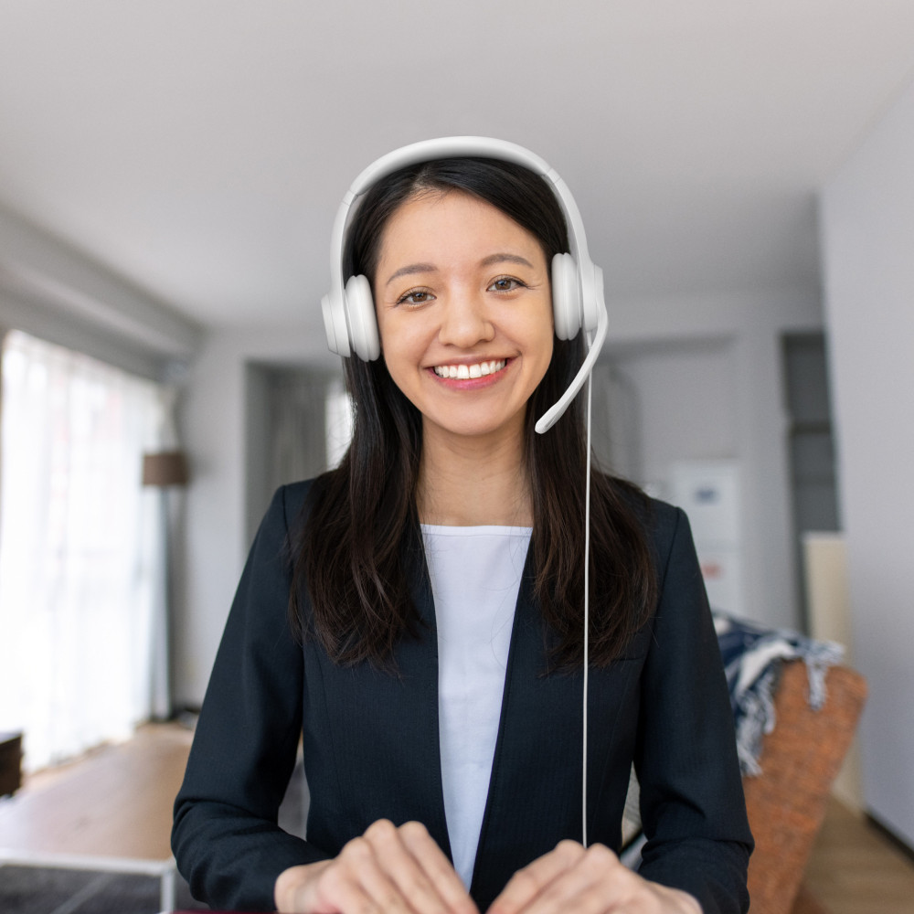 Headset Logitech H390 wei (981-001286)