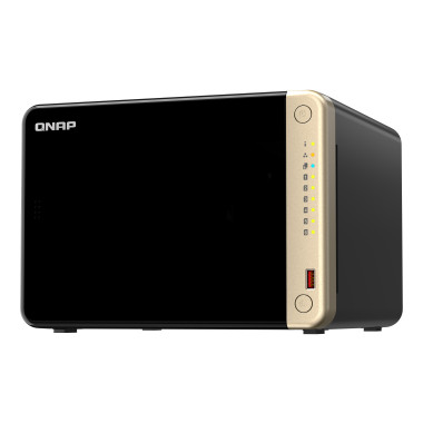 NAS Server QNAP TS-664-8G - Tower - Intel Celeron - N5095 - Schwarz