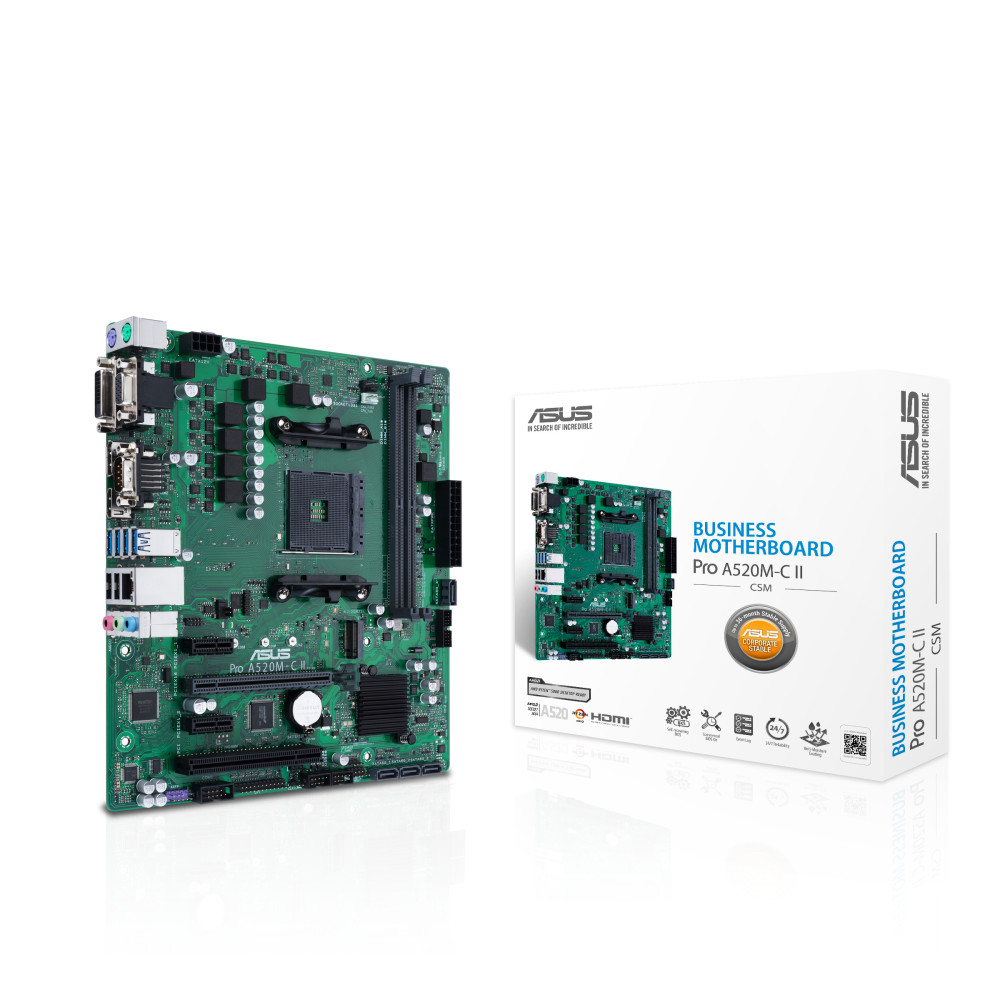 ASUS PRO A520M-C IICSM (AM4) (EU) ASUS PRO A520M-C IICSM (AM4) (EU)