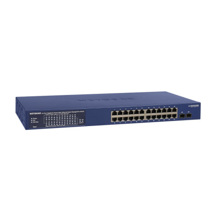 NETGEAR Switch Desktop 24-port 101001000 GS724TP-300EUS
