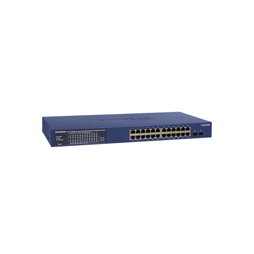NETGEAR Switch Desktop 24-port 101001000 GS724TP-300EUS NETGEAR Switch Desktop 24-port 101001000 GS724TP-300EUS