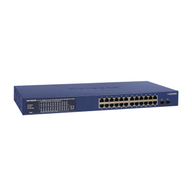 NETGEAR Switch Desktop 24-port 101001000 GS724TP-300EUS