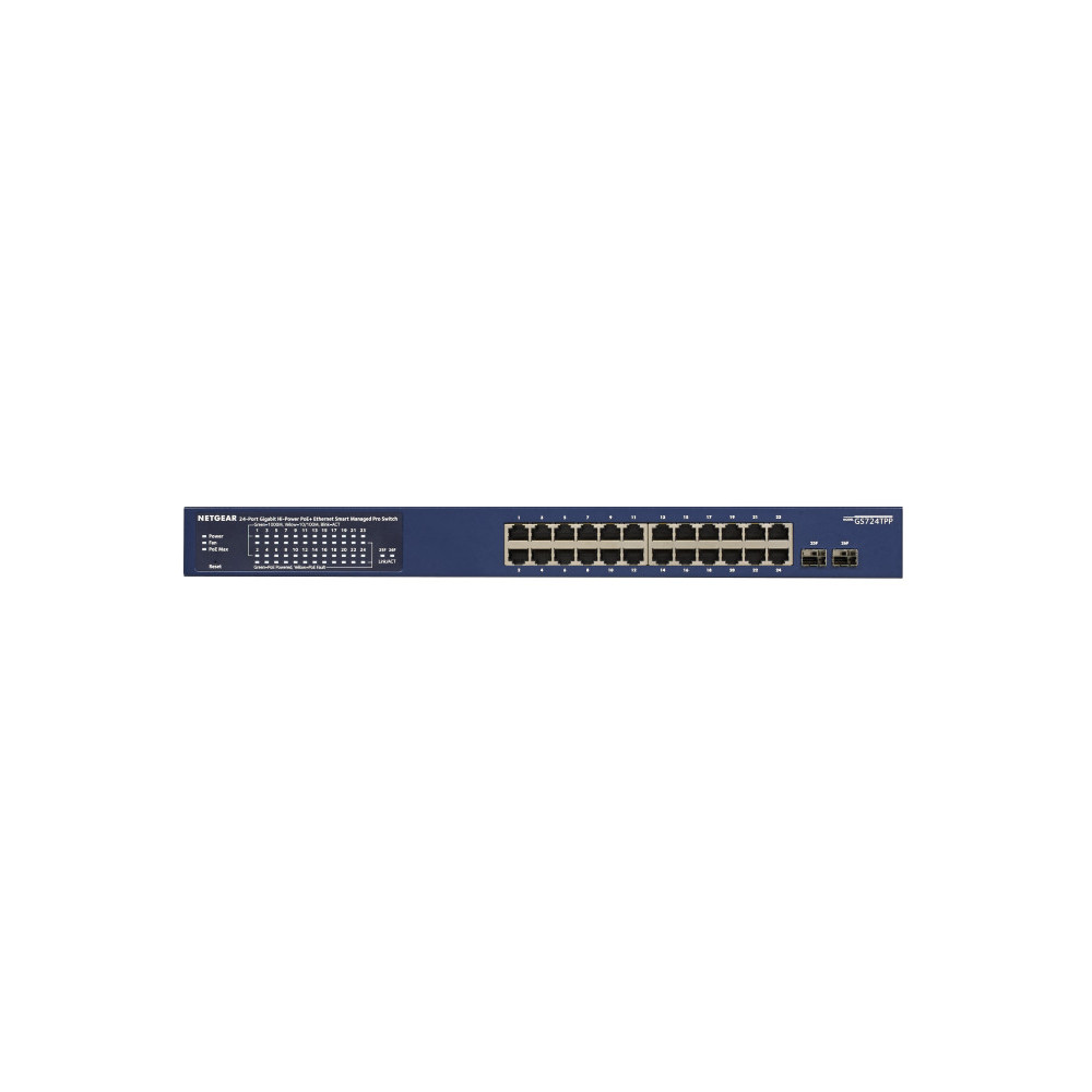 NETGEAR Switch Desktop 24-port 101001000 GS724TP-300EUS