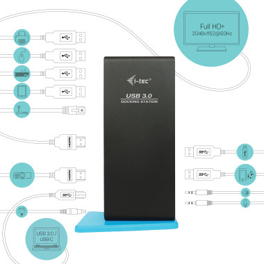 i-tec USB 3.0USB-C Docking Station U3DUALHDMIDOCK