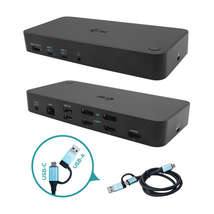 i-tec USB-C Docking Station CATRIPLEDOCKPDPRO USB-CThunderbolt 3