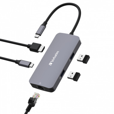 Verbatim USB-C Multiport 5 Port HUB CMH-05 32150