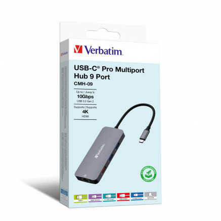 Verbatim USB-C Multiport Hub 9 Port CMH-09 32152
