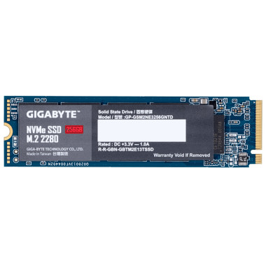 SSD GIGABYTE 256GB M.2 PCIe GP-GSM2NE3256GNTD PCIe 3.0 x4 NVME