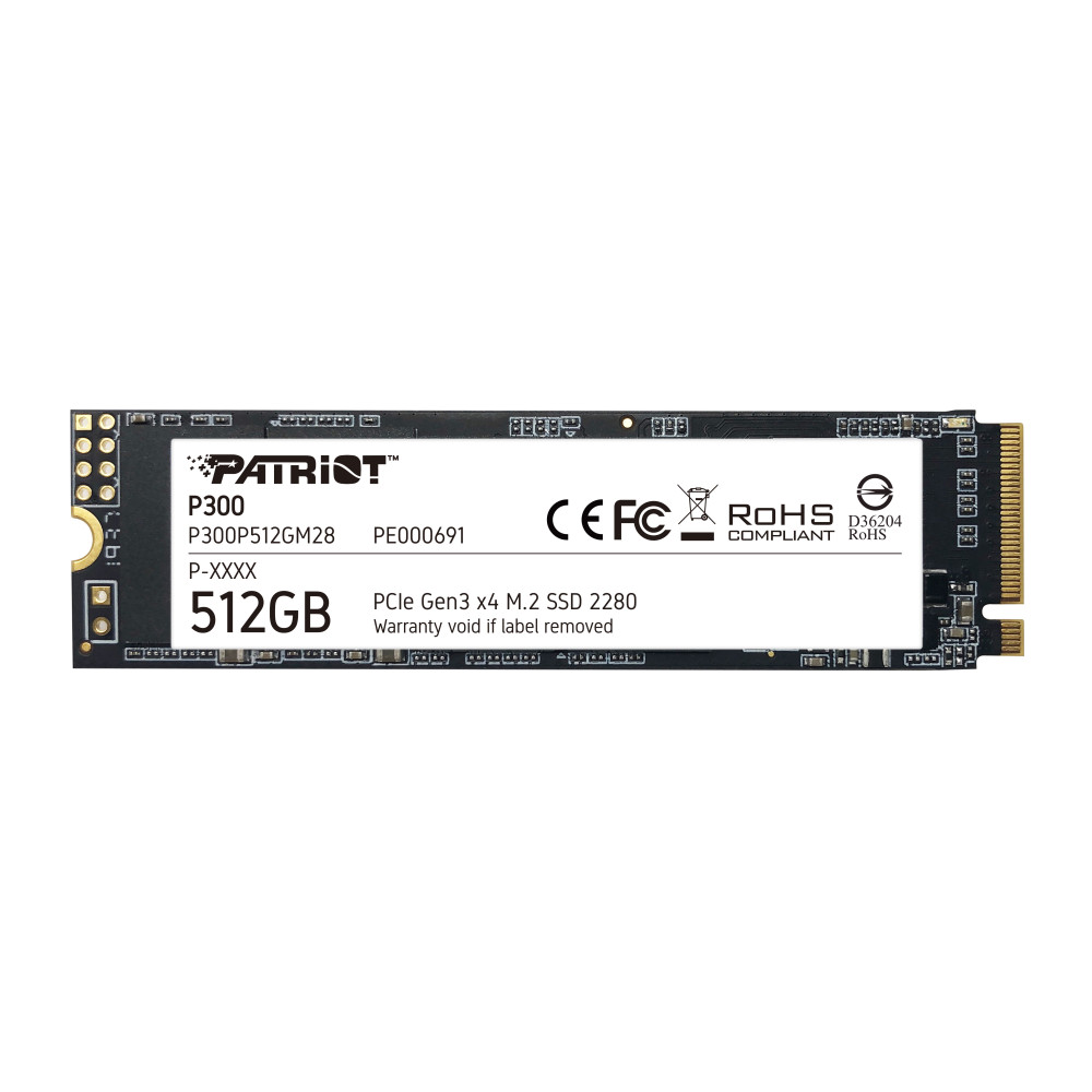 SSD Patriot P300 512GB M.2 PCIe 3.0 P300P512GM28 SSD Patriot P300 512GB M.2 PCIe 3.0 P300P512GM28