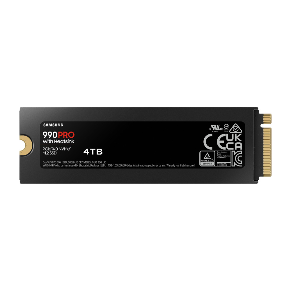 SSD Samsung 990 Pro M.2 4TB NVMe MZ-V9P4T0CW PCIe 4.0 x4 Heatsink