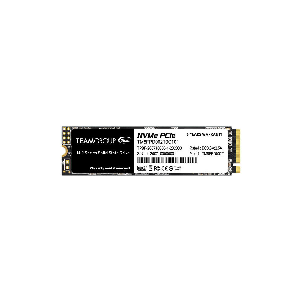 SSD Teamgroup 2TB MP33 PRO PCIe M.2 TM8FPD002T0C101 PCIe 3.0 x4 NVME SSD Teamgroup 2TB MP33 PRO PCIe M.2 TM8FPD002T0C101 PCIe 3.0 x4 NVME