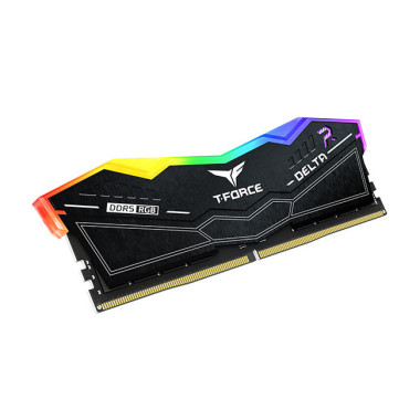 DDR5 32GB KIT 2x16GB PC 6000 Team T-Force Delta RGB FF3D532G6000HC38ADC01 schwarz
