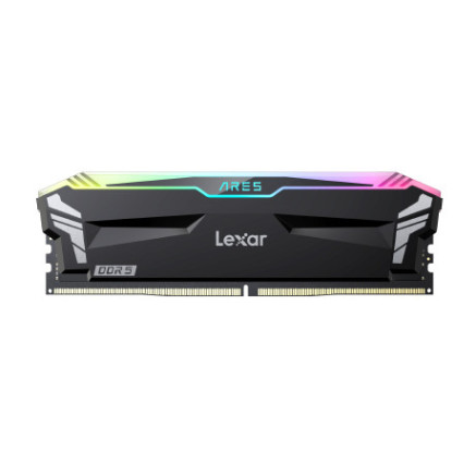 DDR5 32GB KIT 2x16GB PC 6400 Lexar ARES RGB CL32 with heatsink schwarz LD5EU016G-R6400GDLA