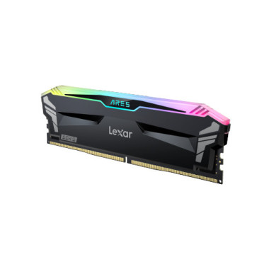 DDR5 32GB KIT 2x16GB PC 6400 Lexar ARES RGB CL32 with heatsink schwarz LD5EU016G-R6400GDLA