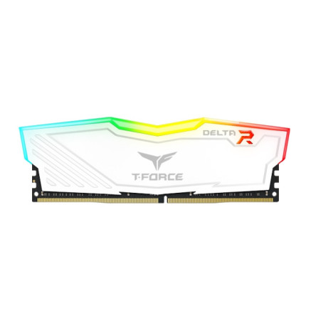 DDR4 32GB KIT 2x16GB PC 3600 Team T-Force Delta RGB TF4D432G3600HC18JDC01 white