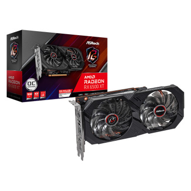 VGA ASRock Radeon RX 6500 XT 4GB Phantom Gaming D OC