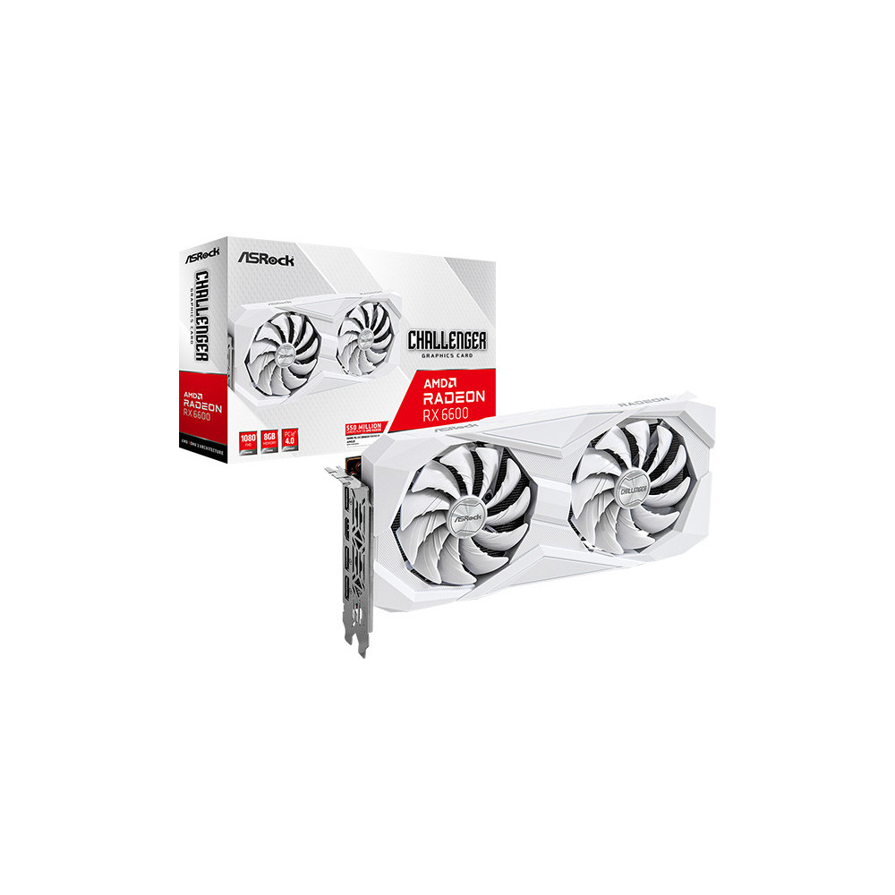 VGA ASRock Radeon RX 6600 8GB Challenger White VGA ASRock Radeon RX 6600 8GB Challenger White