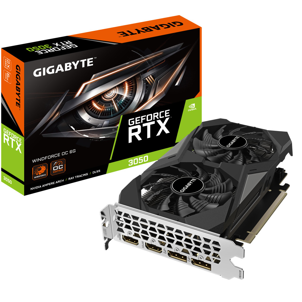 VGA Gigabyte GeForce RTX 3050 6GB Windforce OC VGA Gigabyte GeForce RTX 3050 6GB Windforce OC