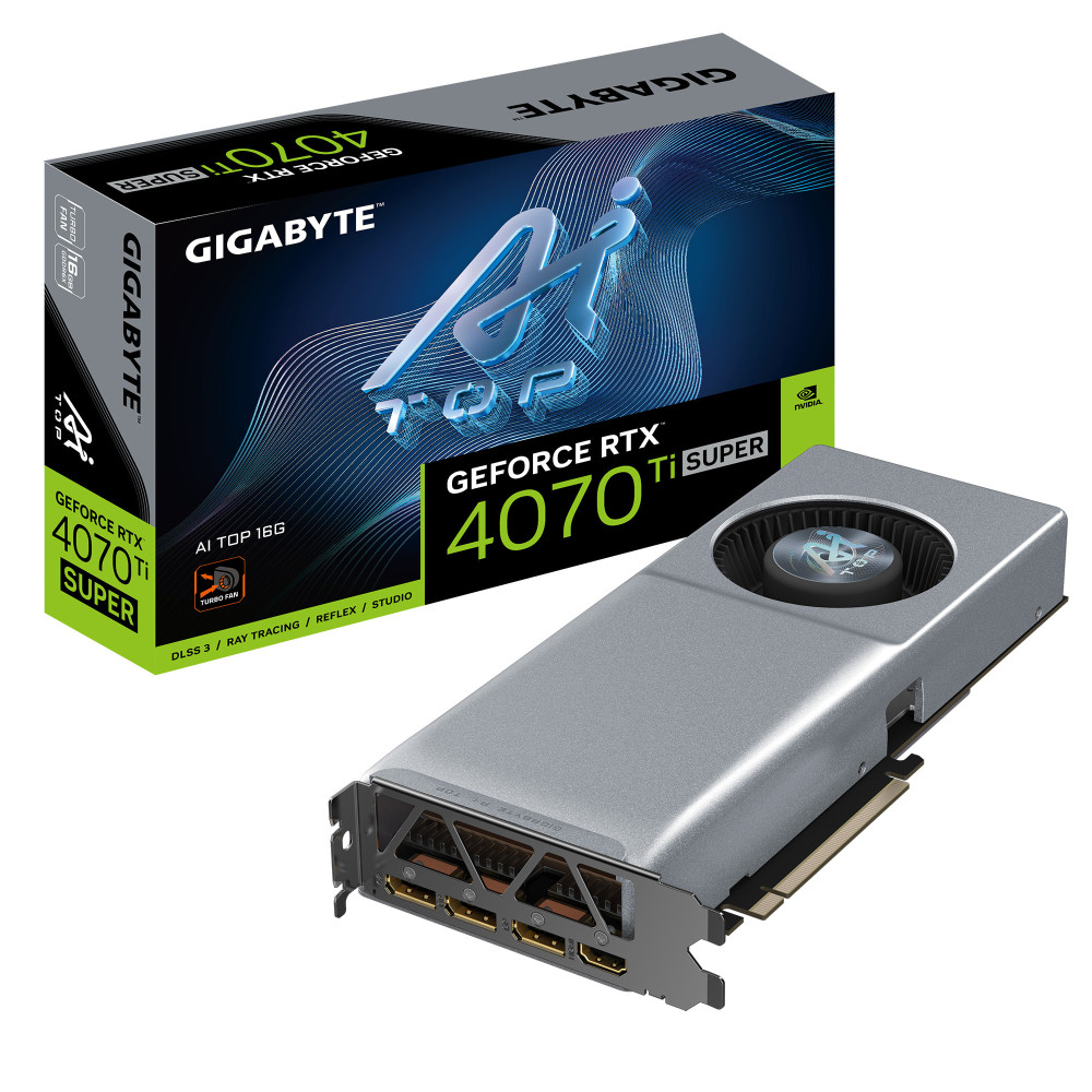 VGA Gigabyte GeForce RTX 4070 Ti SUPER 16GB AI TOP VGA Gigabyte GeForce RTX 4070 Ti SUPER 16GB AI TOP