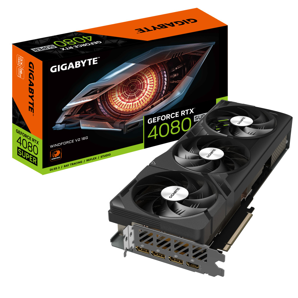 VGA Gigabyte GeForce RTX 4080 SUPER 16GB Windforce V2 VGA Gigabyte GeForce RTX 4080 SUPER 16GB Windforce V2