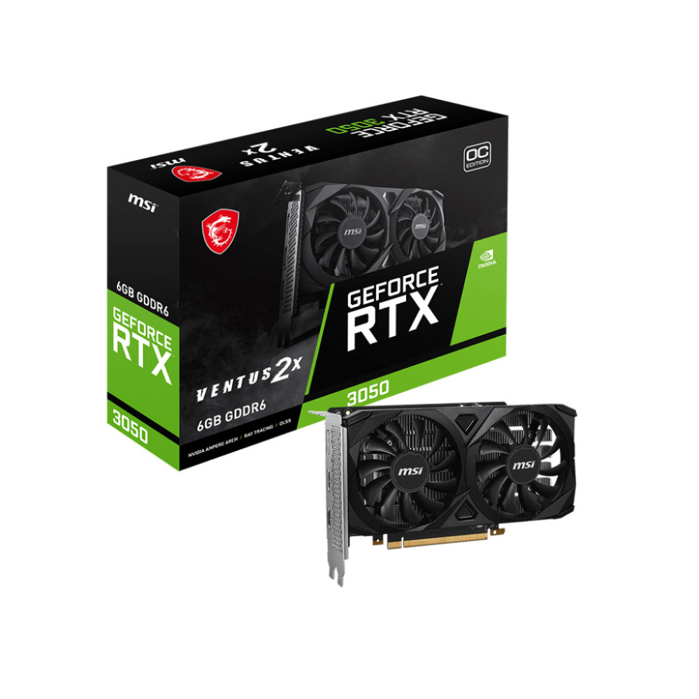 VGA MSI GeForce RTX 3050 6GB Ventus 2X OC VGA MSI GeForce RTX 3050 6GB Ventus 2X OC