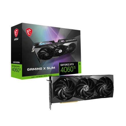 VGA MSI GeForce RTX 4060 TI 16GB Gaming X Slim