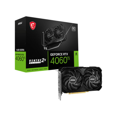VGA MSI GeForce RTX 4060 TI 16GB Ventus 2X BLACK OC