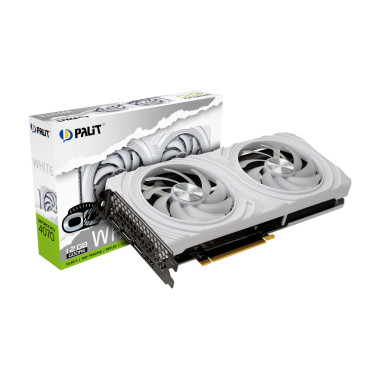 VGA Palit GeForce RTX 4070 12GB Dual OC WHITE GDDR6