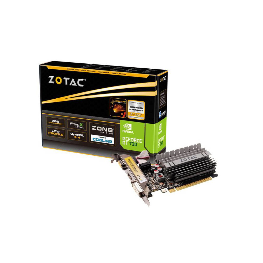 VGA ZOTAC GeForce GT 730 2GB ZONE Edition VGA ZOTAC GeForce GT 730 2GB ZONE Edition