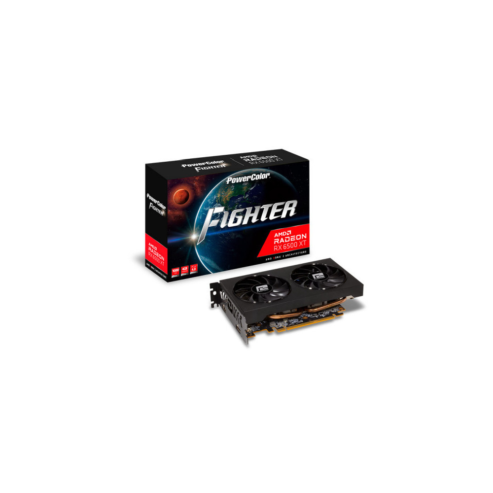 VGA PowerColor Radeon Fighter RX 6500XT 4GB GDDR6 VGA PowerColor Radeon Fighter RX 6500XT 4GB GDDR6