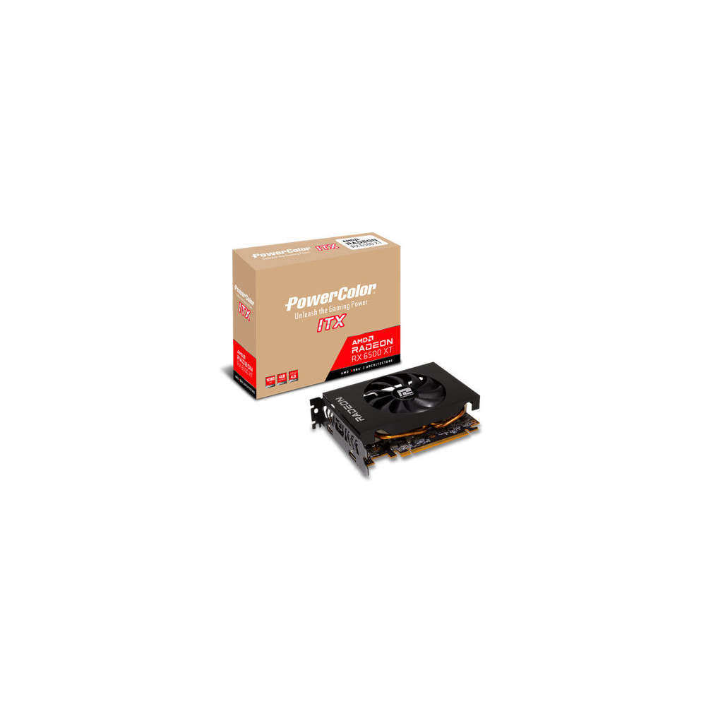 VGA PowerColor Radeon RX 6500XT ITX 4GB GDDR6 VGA PowerColor Radeon RX 6500XT ITX 4GB GDDR6