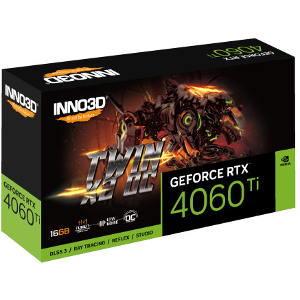 VGA Inno3D GeForce RTX 4060TI 16GB Twin X2 OC