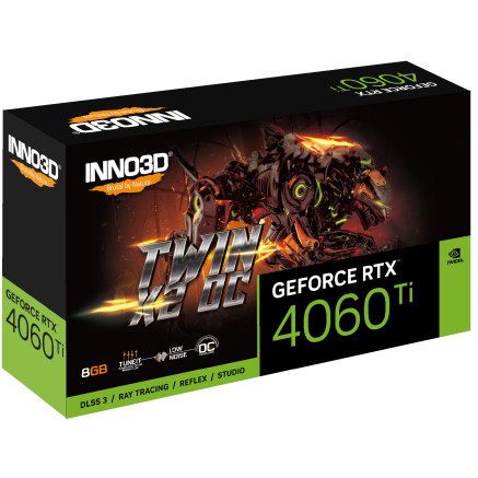 VGA Inno3D GeForce RTX 4060TI 8GB Twin X2 OC