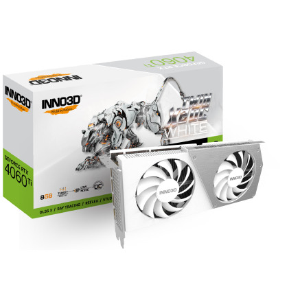 VGA Inno3D GeForce RTX 4060TI 8GB Twin X2 OC White