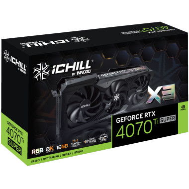 VGA Inno3D GeForce RTX 4070 Ti 16GB SUPER ICHILL X3