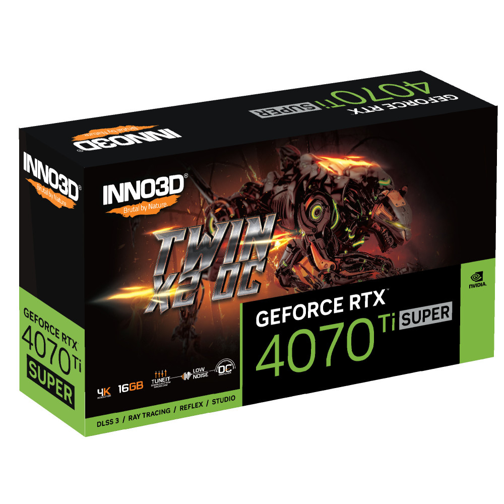 VGA Inno3D GeForce RTX 4070 Ti 16GB SUPER TWIN X2 OC