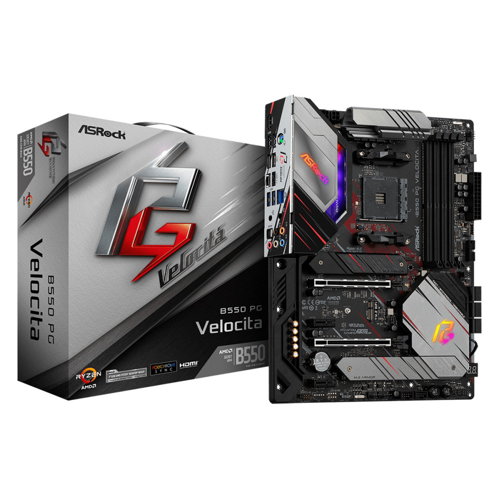 ASROCK B550 PHANTOM GAMING VELOCITA (AM4) (EU) ASROCK B550 PHANTOM GAMING VELOCITA (AM4) (EU)