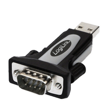 LogiLink USB 2.0 Adapter USB-AM zu DB9 (RS232)M  AU0034