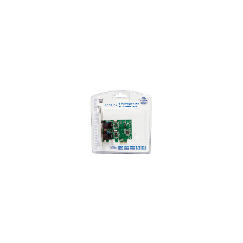 LogiLink 2-Port Gigabit LAN PCI-Express Karte PC0075