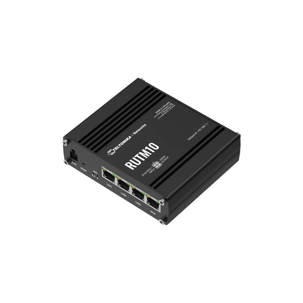 Teltonika RUTM10 Industrial Wired Router with four Gigabit-RJ45-Ports