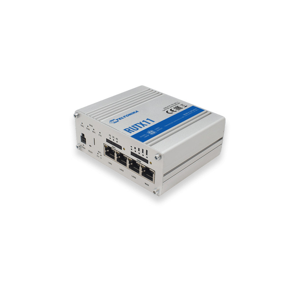 Teltonika RUTX11 Wireless Router 4-port Switch Teltonika RUTX11 Wireless Router 4-port Switch