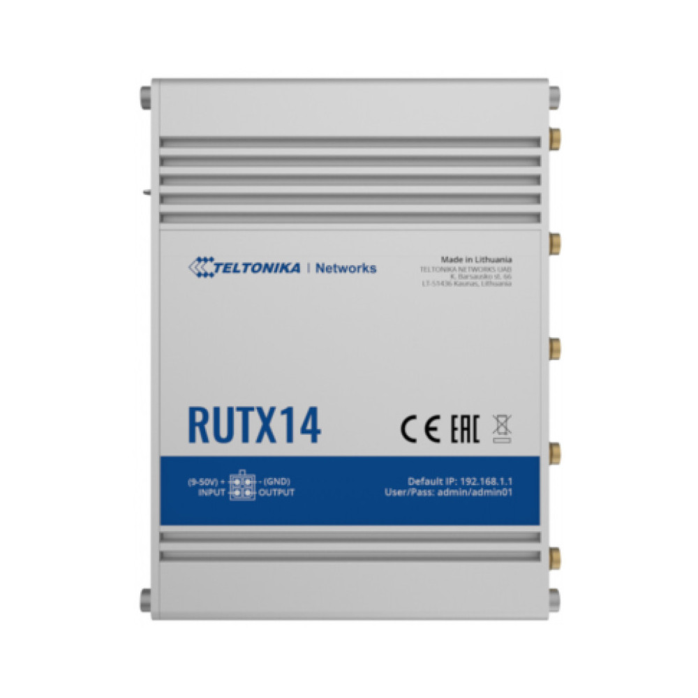 Teltonika RUTX14 Wireless Router 5-port Switch Teltonika RUTX14 Wireless Router 5-port Switch