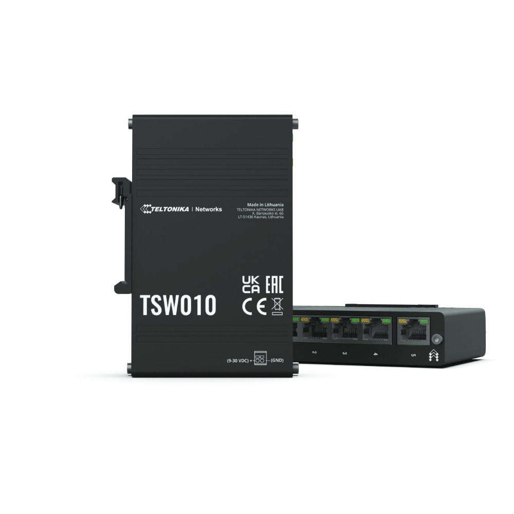 Teltonika TSW010 5-port Switch 5x10100 Teltonika TSW010 5-port Switch 5x10100