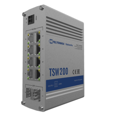 Teltonika TSW200 8-port Switch 8x101001000  2xGigabit SFP