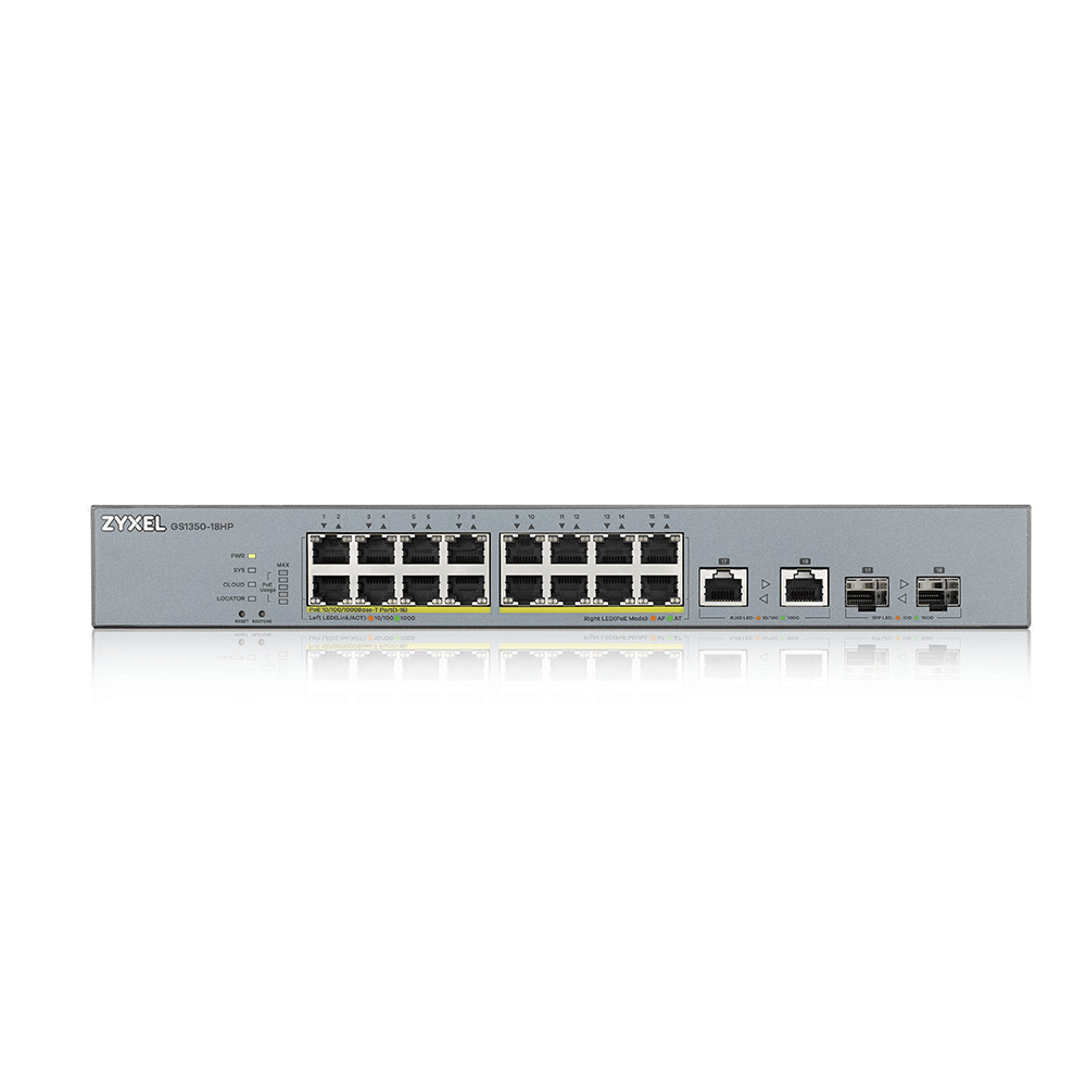 Zyxel Switch 16-port 101001000 GS1350-18HP-EU0101F