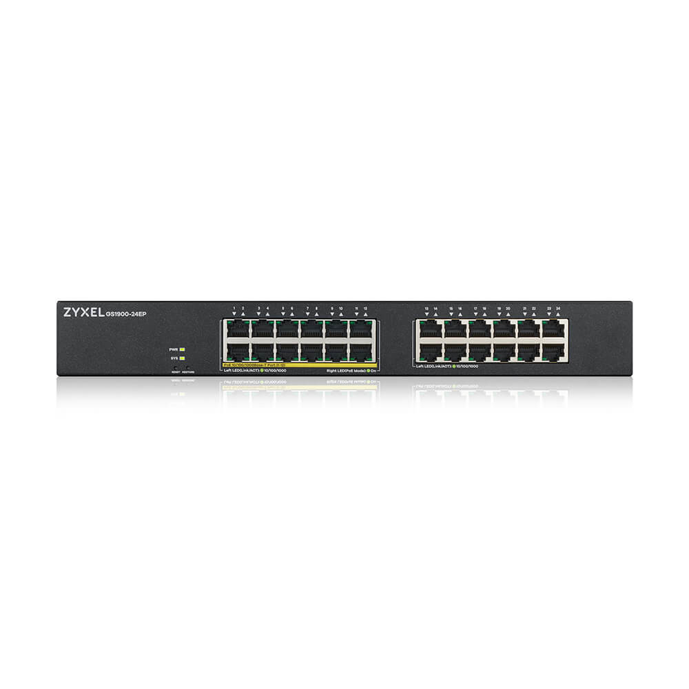 Zyxel Switch 24-port 101001000 GS1900-24EP