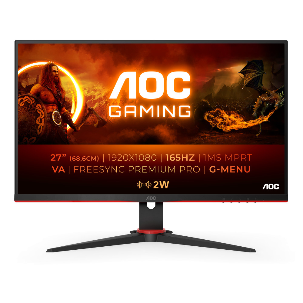 TFT AOC 27G2SAEBK 68,60cm (27)LED,2xHDMI,DisplayPort,SP, 165Hz TFT AOC 27G2SAEBK 68,60cm (27)LED,2xHDMI,DisplayPort,SP, 165Hz
